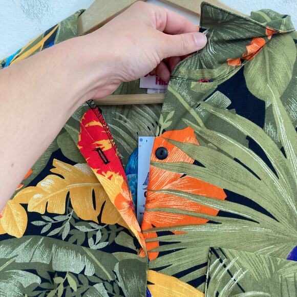 Vintage Jodi HIlls Bright Tropical Button Up Shirt - Picture 5 of 6
